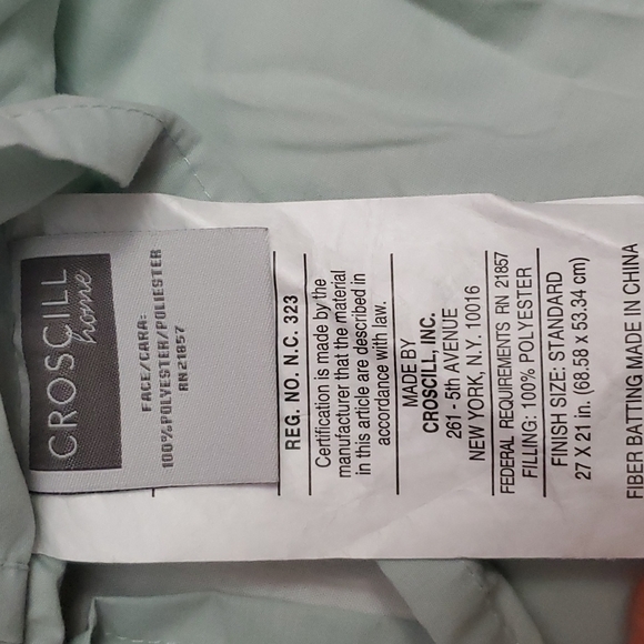 SET 2 Croscill home fancy pillowcase 27 x 21 in Victorian European LOT Bundle - Picture 7 of 8